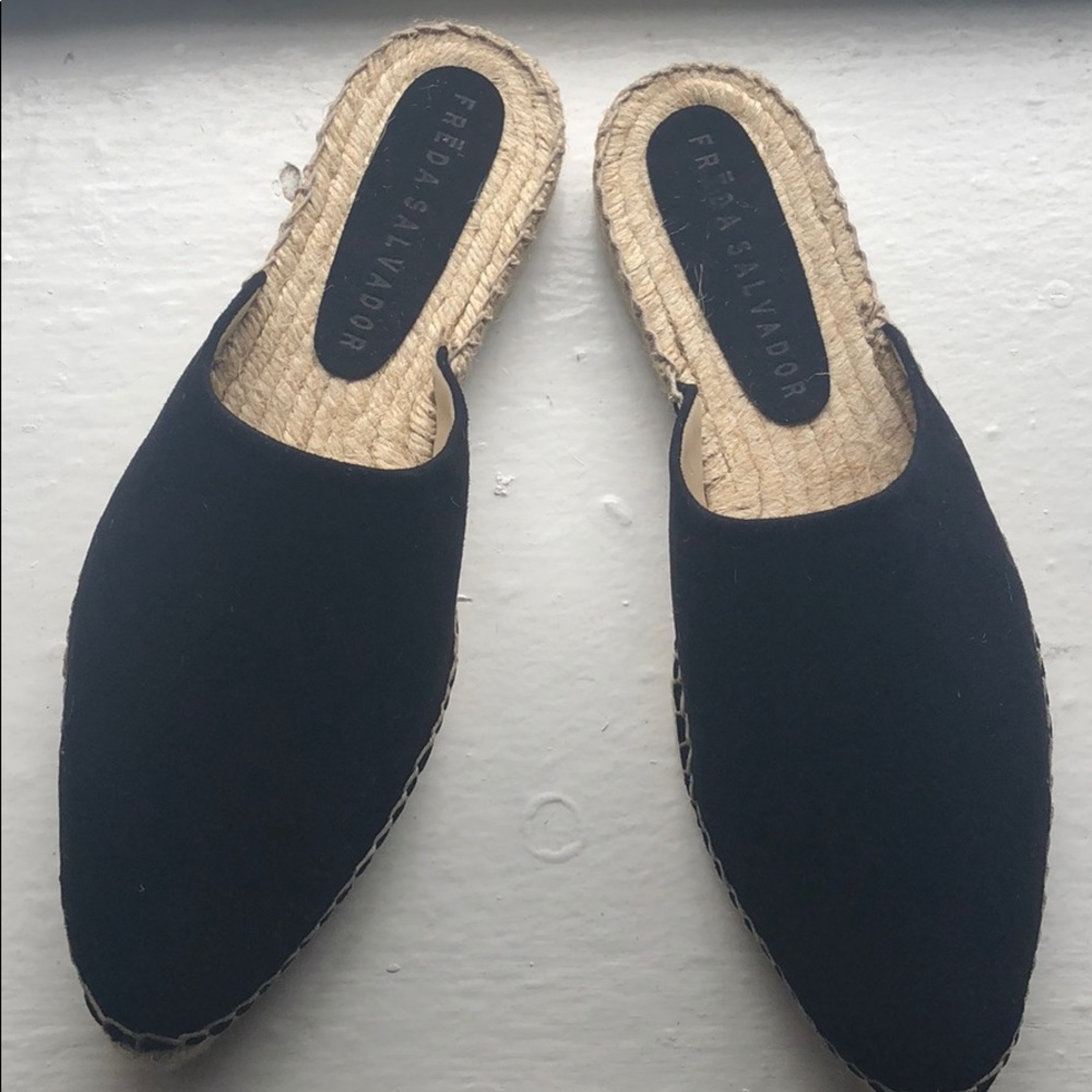 Freda Salvador Ziggy Black Mules